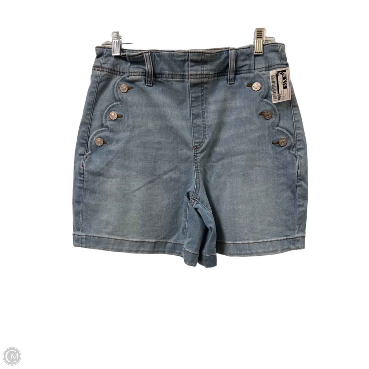 Shorts By Chicos In Blue Denim, Size: 8