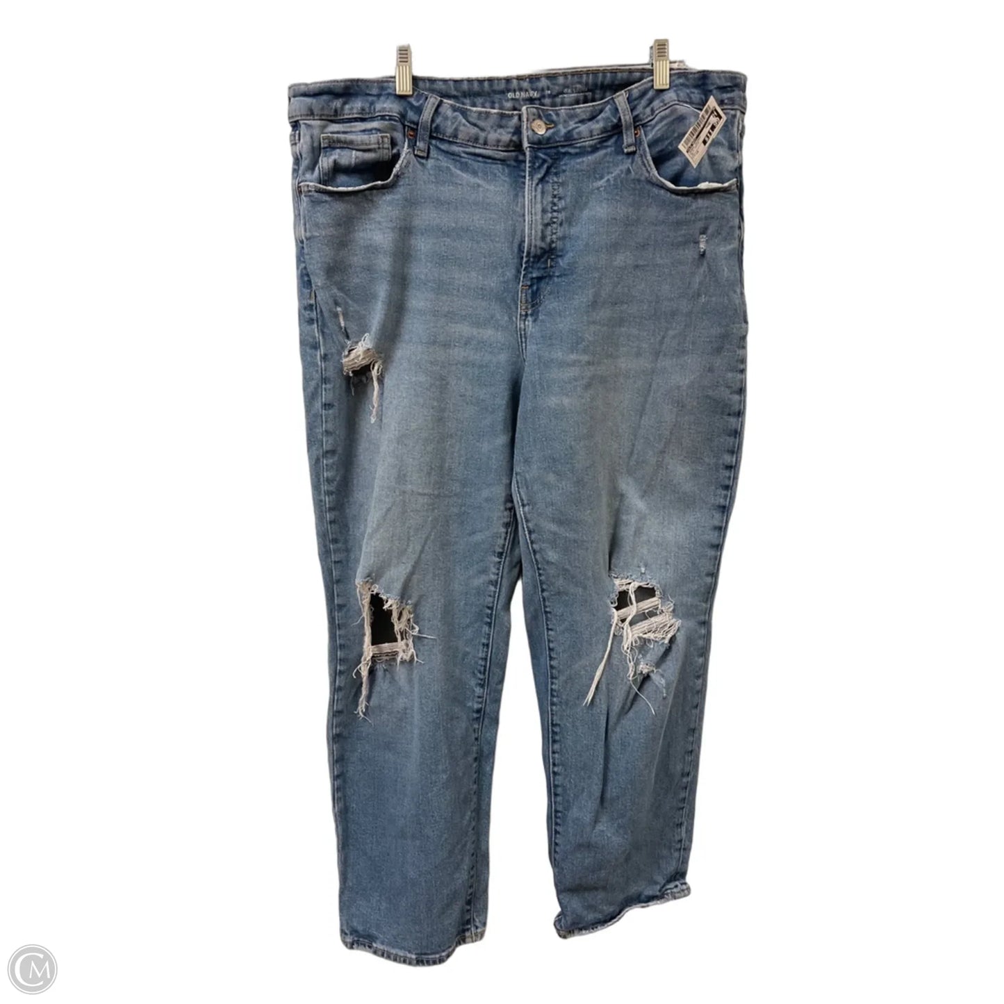 Jeans Skinny By Old Navy In Blue Denim, Size: 18