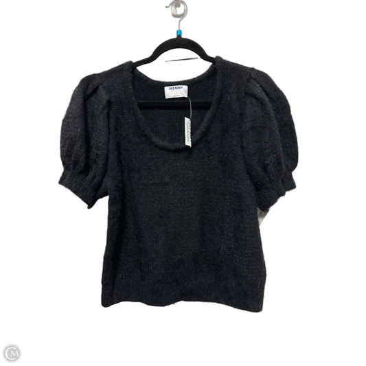 Sweater Short Sleeve By Old Navy In Black, Size: L