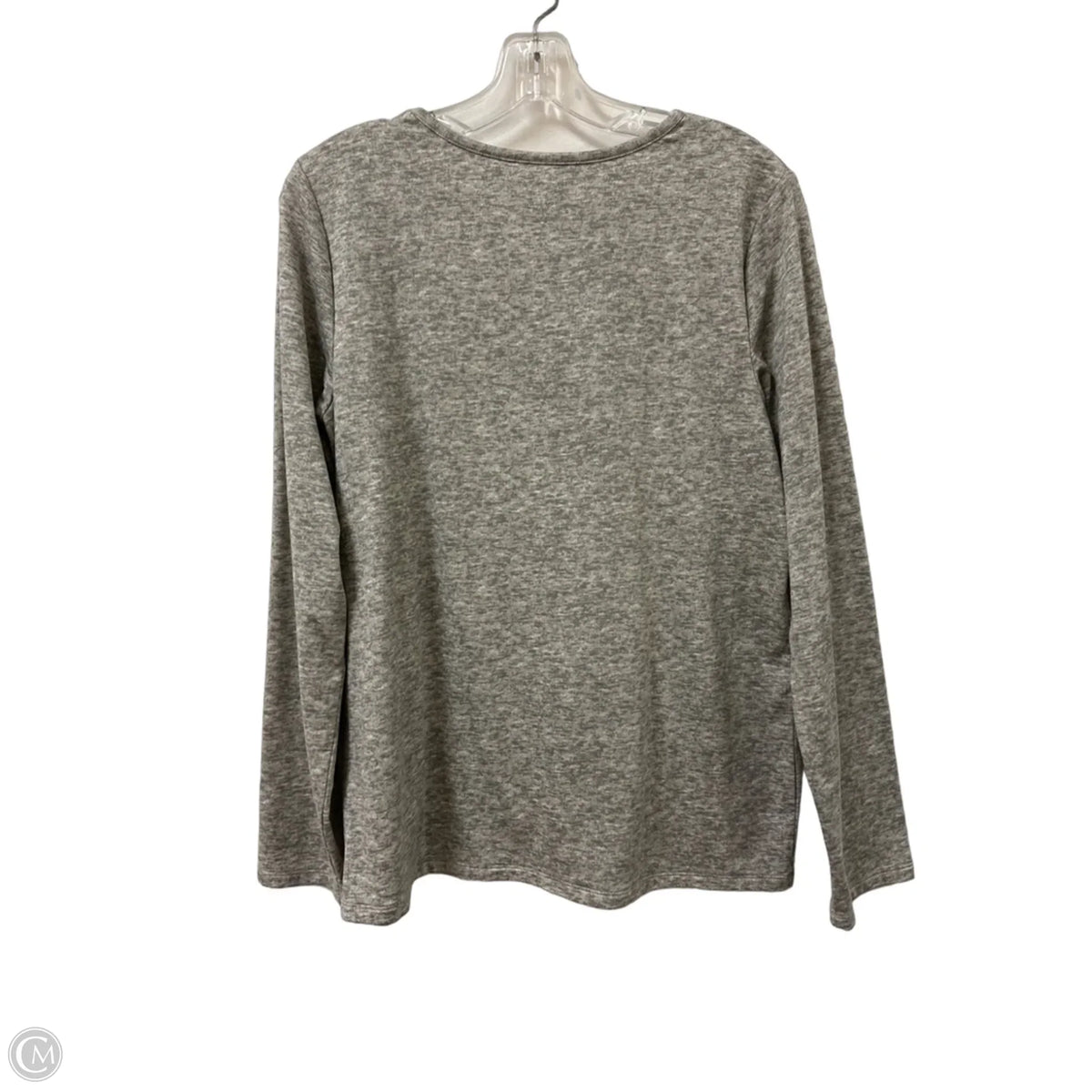 Top Long Sleeve Basic By Croft And Barrow In Grey, Size: S