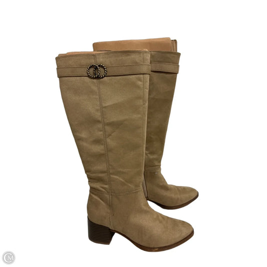 Boots Knee Flats By Life Stride In Tan, Size: 7.5