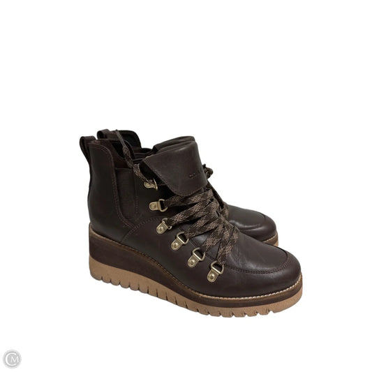 Boots Ankle Heels By Cole-haan In Brown, Size: 7.5