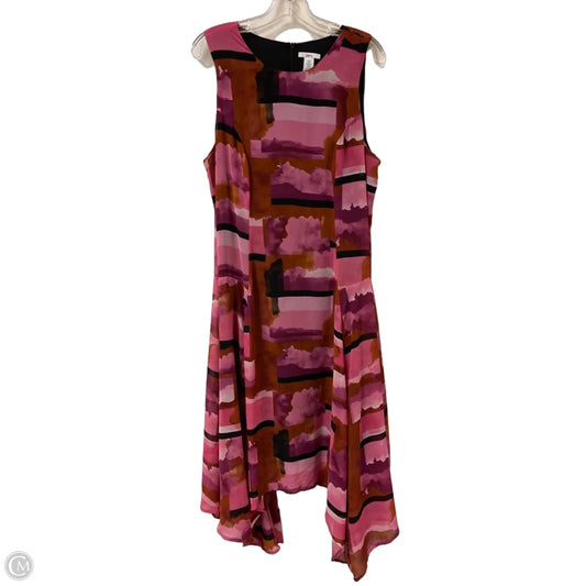 Dress Casual Maxi By Bar Iii In Brown & Pink, Size: Xl