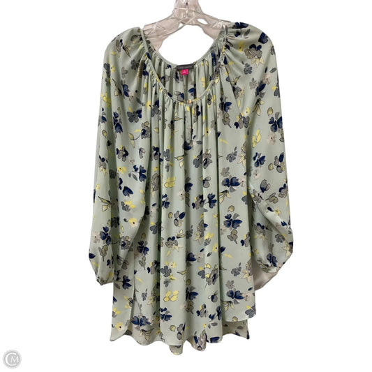 Top Long Sleeve By Vince Camuto In Green, Size: 1x