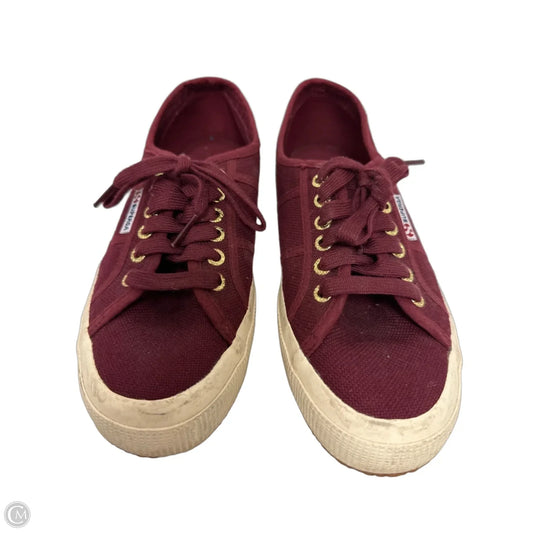Shoes Sneakers By Superga In Red, Size: 8.5