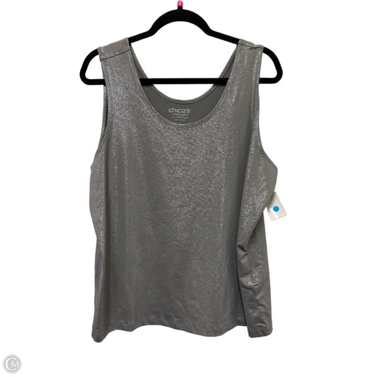 Tank Top By Chicos In Grey, Size: 2x