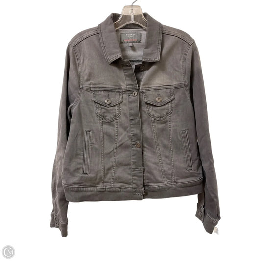 Jacket Denim By Torrid In Grey, Size: L