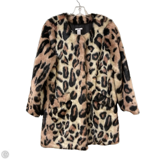 Coat Faux Fur & Sherpa By Bar Iii In Animal Print, Size: M
