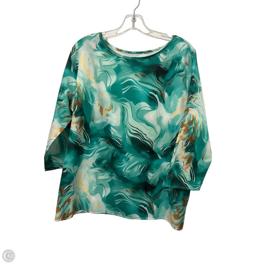 Top Long Sleeve By Clothes Mentor In Green, Size: Xl