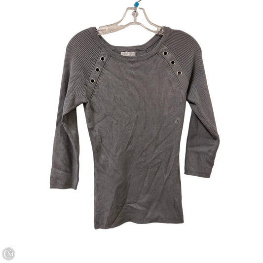Top Long Sleeve By New York And Co In Grey, Size: S