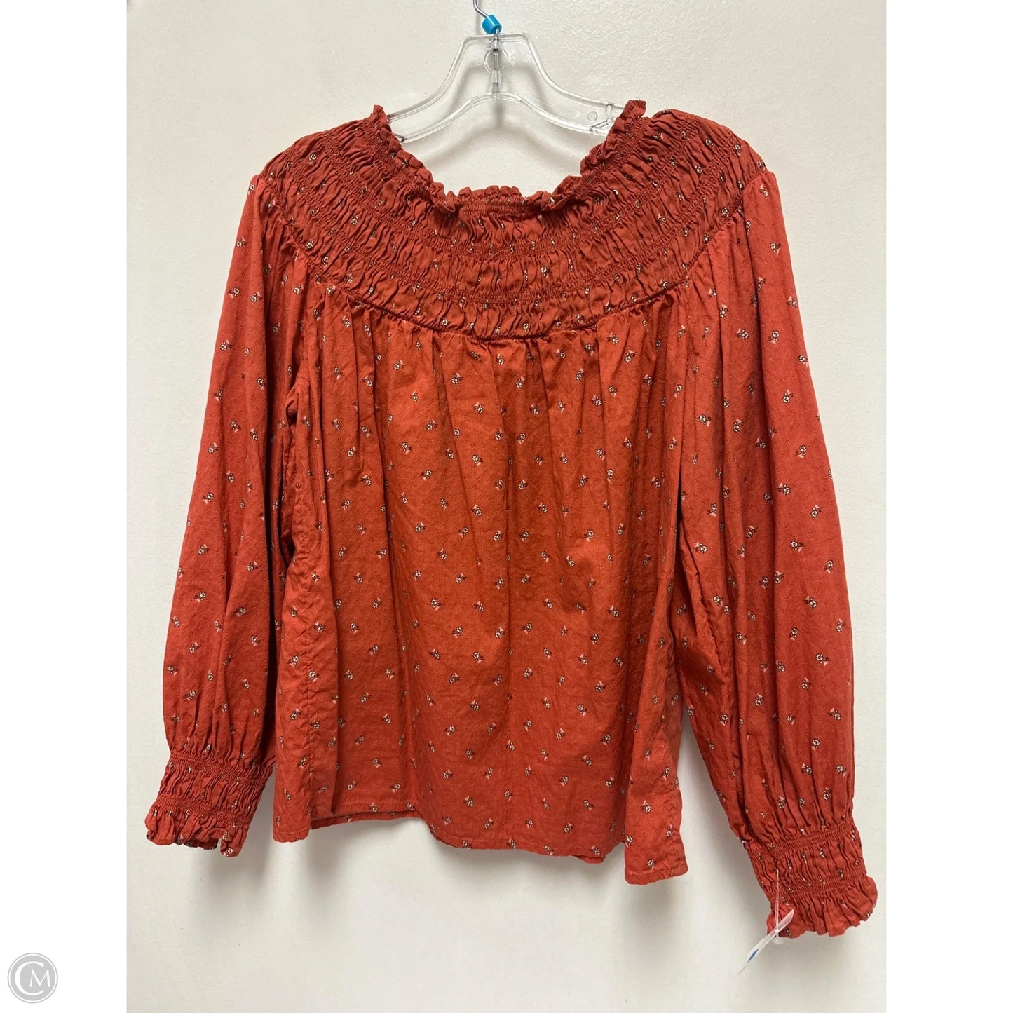 Top Long Sleeve By Universal Thread In Orange, Size: S
