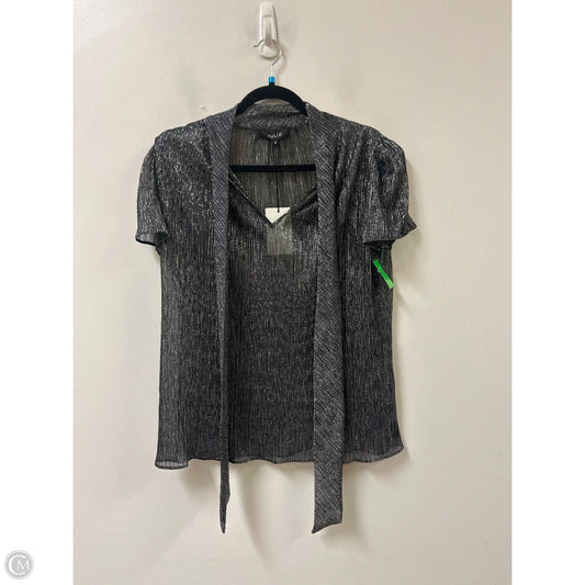 Top Short Sleeve By Clothes Mentor In Silver, Size: M