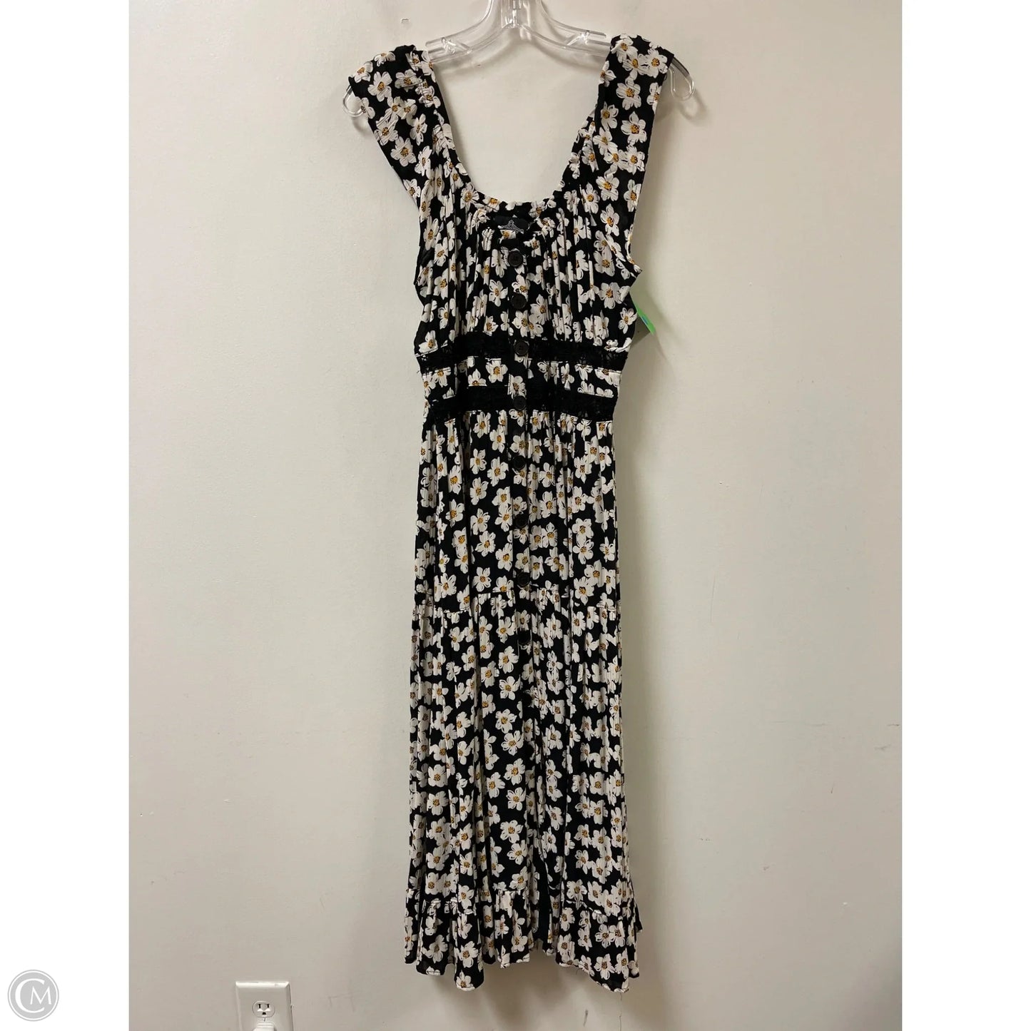 Dress Casual Maxi By Angie In Black & White, Size: S