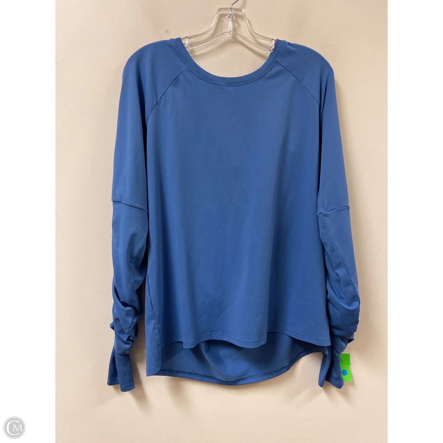 Athletic Top Long Sleeve Crewneck By Fabletics In Blue, Size: Xl