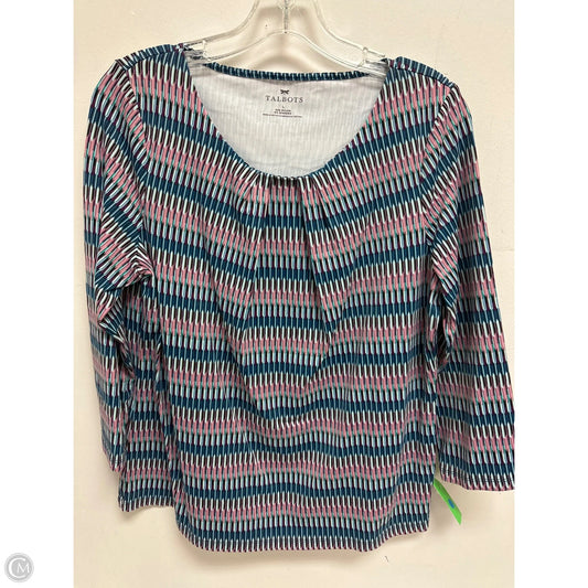 Top Long Sleeve By Talbots In Multi-colored, Size: L