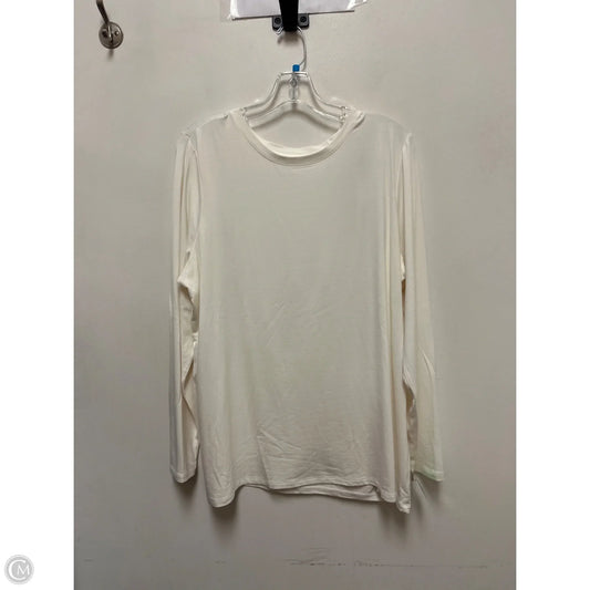 Top Long Sleeve By Chicos In Cream, Size: Xl