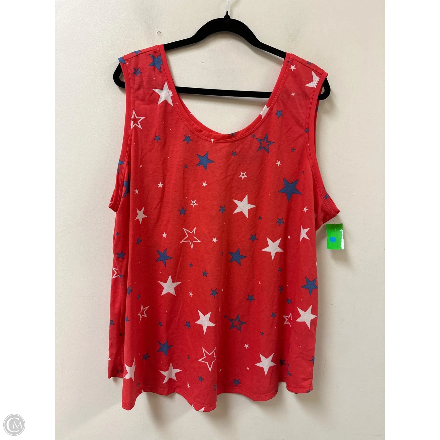 Tank Top By Clothes Mentor In Red, Size: 2x
