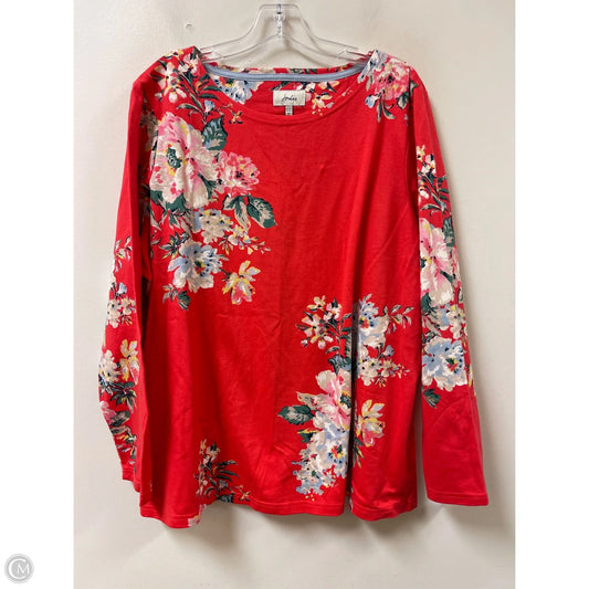 Top Long Sleeve By Joules In Orange, Size: 2x