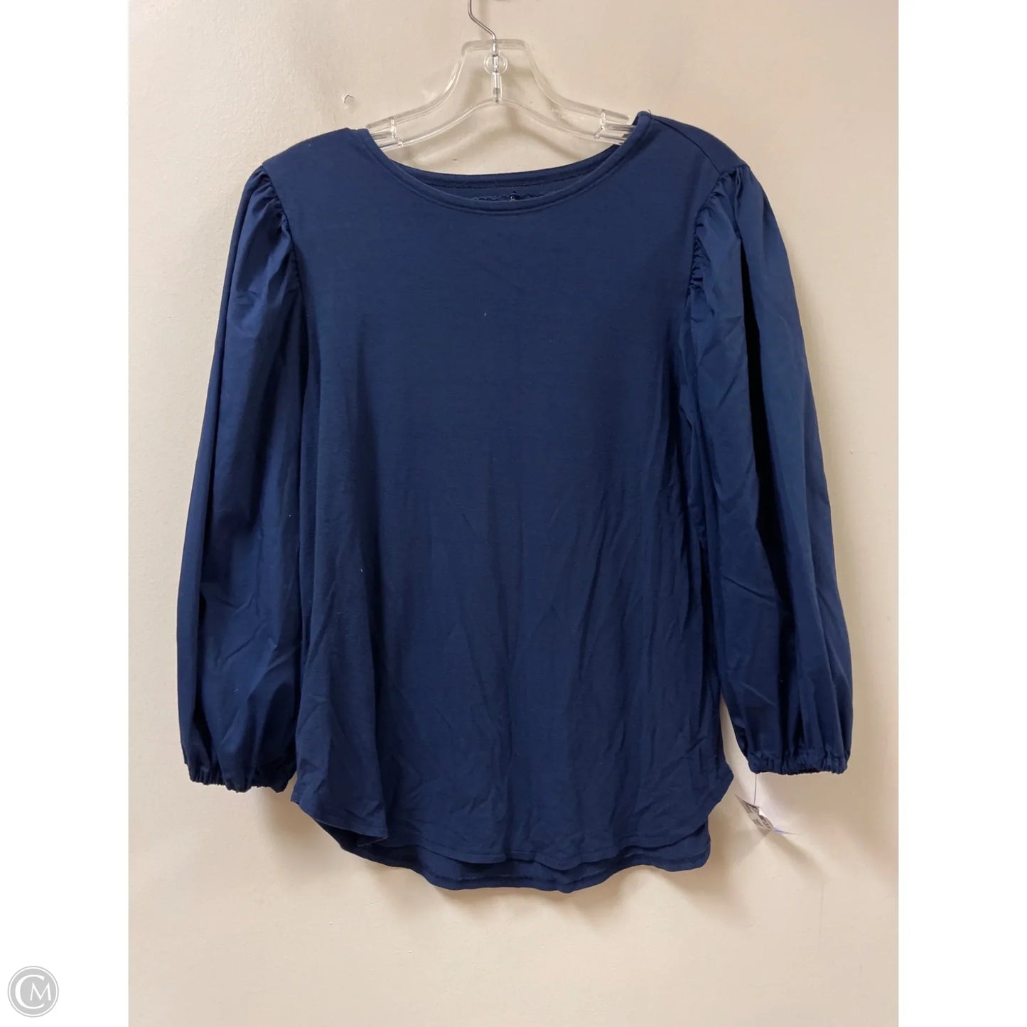 Top Long Sleeve By Cupio In Navy, Size: M