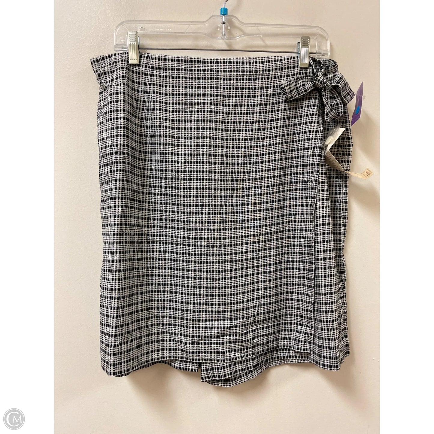 Skirt Midi By Bechamel In Black & White, Size: Xl