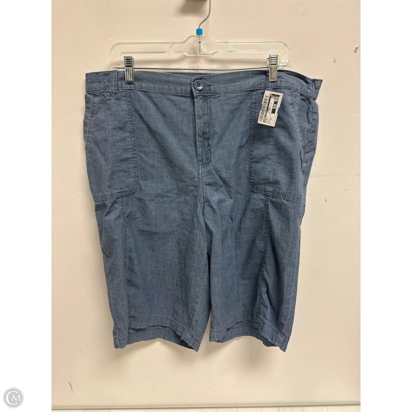 Shorts By Karen Scott In Blue, Size: 18