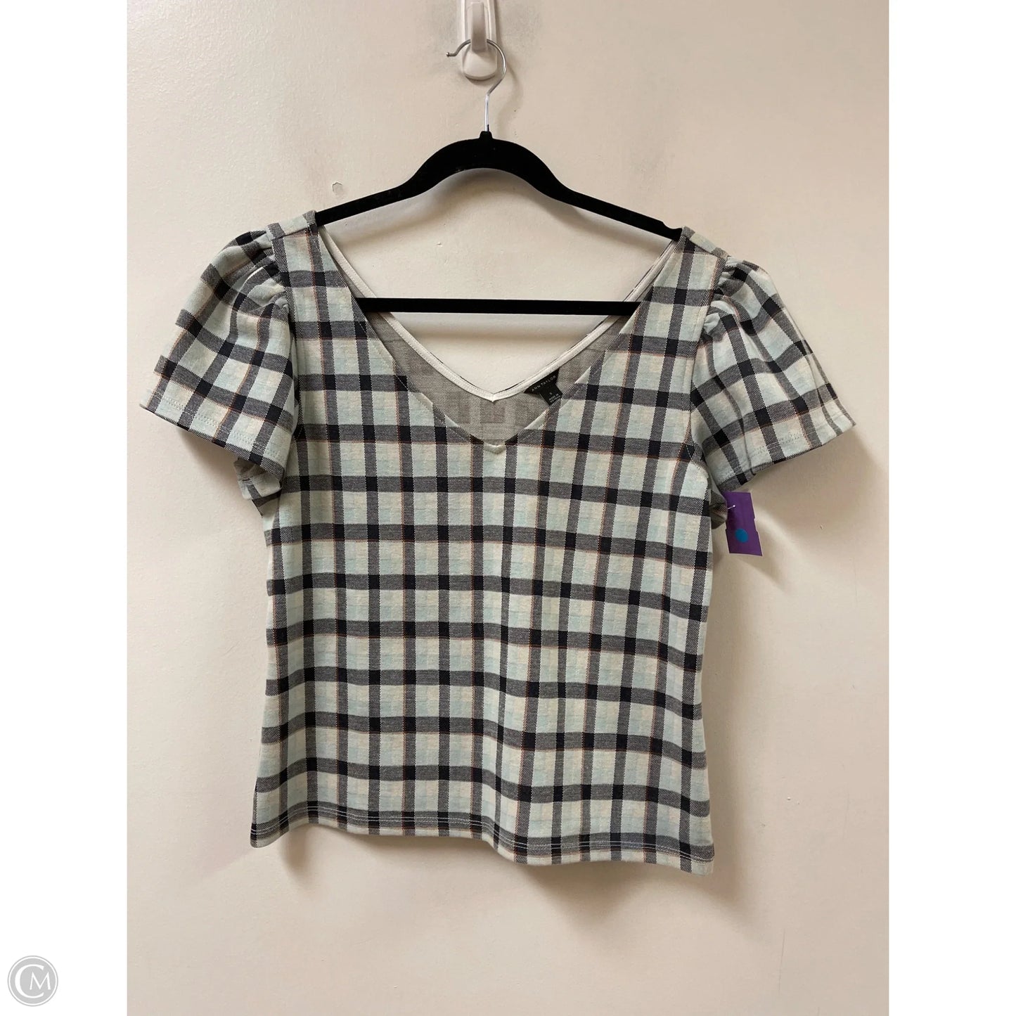 Top Short Sleeve By Ann Taylor In Green, Size: S