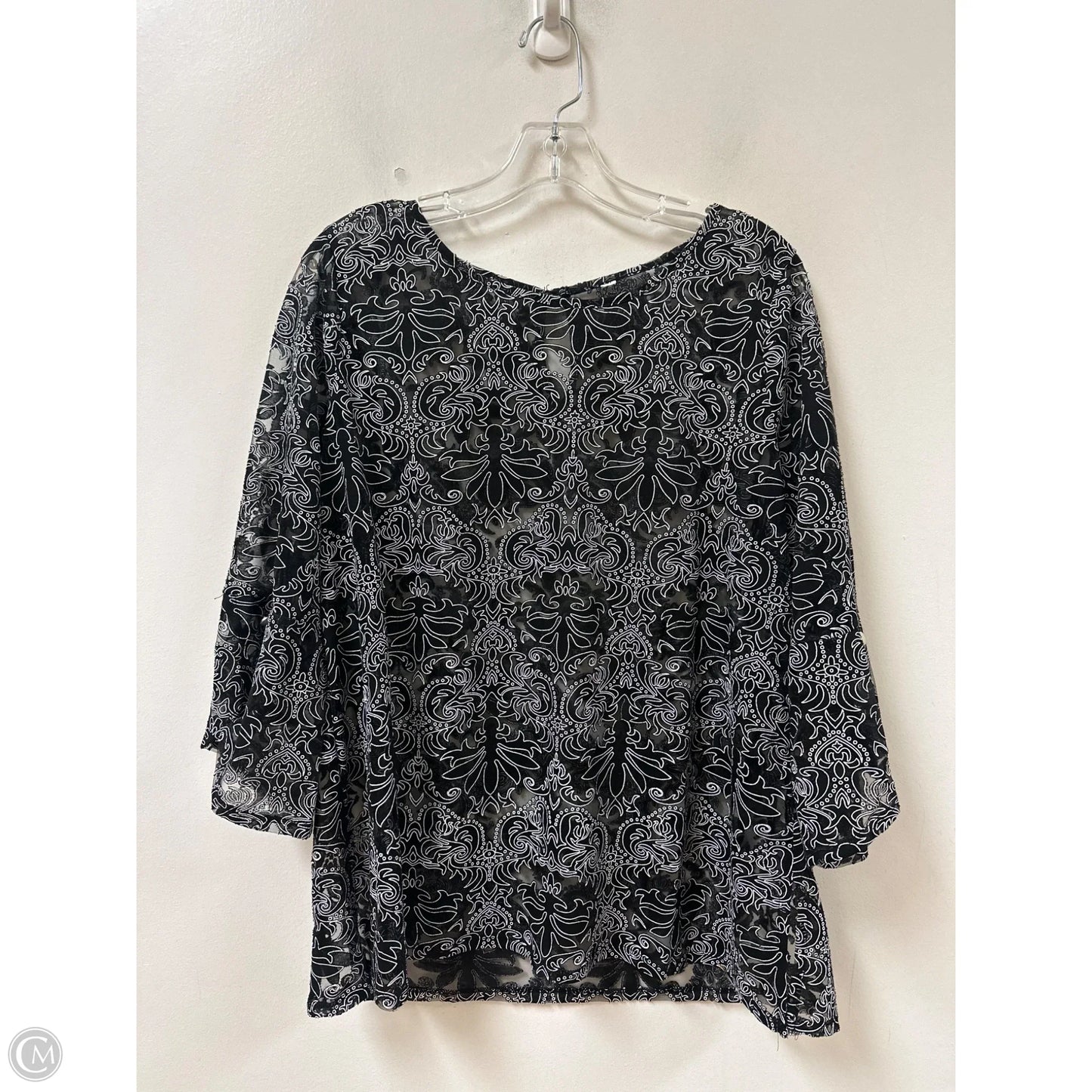 Top Long Sleeve By Clothes Mentor In Black, Size: L