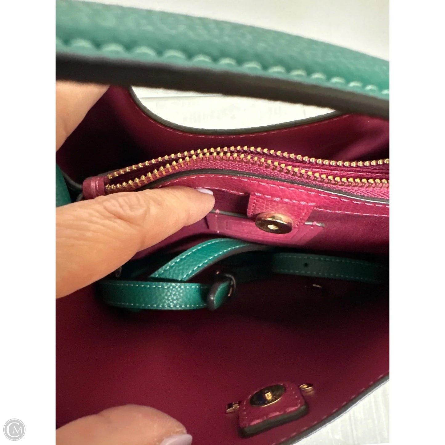 Handbag Designer By Coach, Size: Small