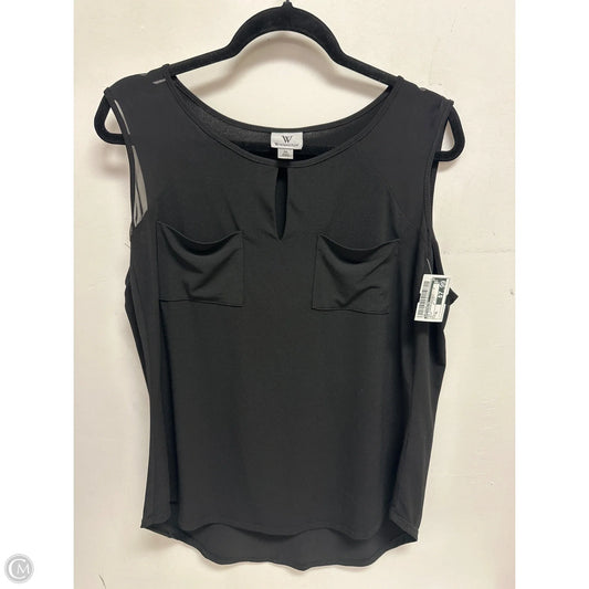 Top Sleeveless By Worthington In Black, Size: Xl