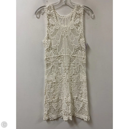 Swimwear Cover-up By Clothes Mentor In Cream, Size: Osfm