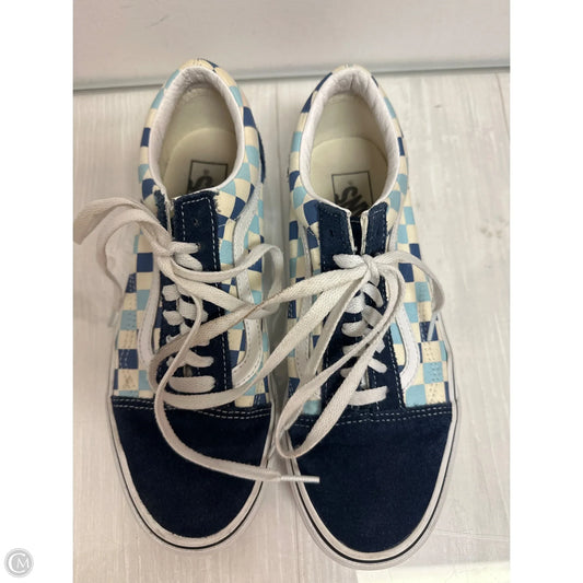 Shoes Athletic By Vans In Navy, Size: 9