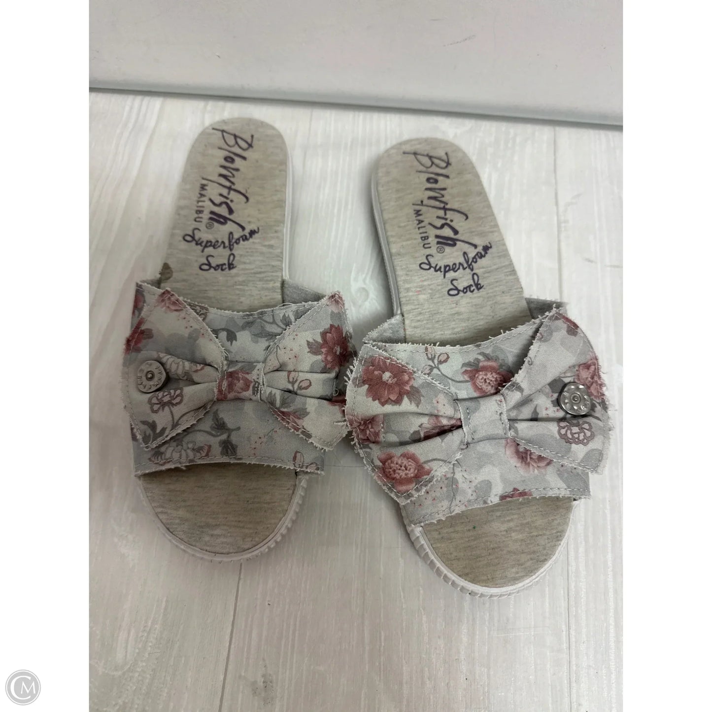 Sandals Flats By Blowfish In Grey, Size: 9.5