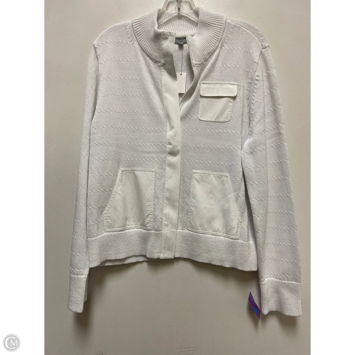 Sweater By Talbots In White, Size: L