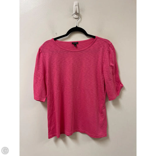 Top Short Sleeve By Talbots In Pink, Size: L