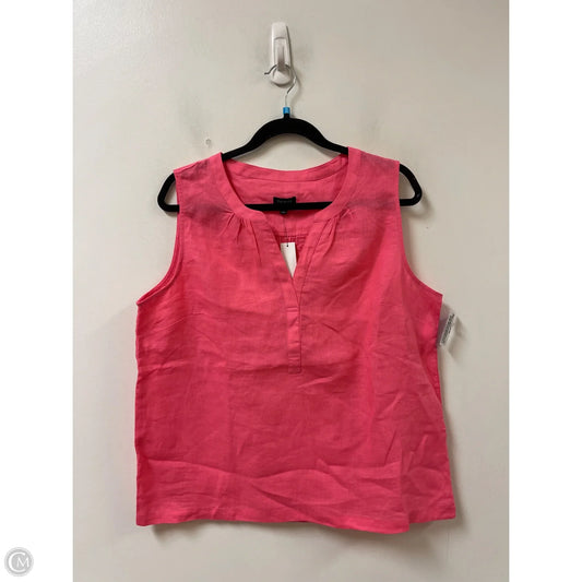 Top Sleeveless By Talbots In Pink, Size: L