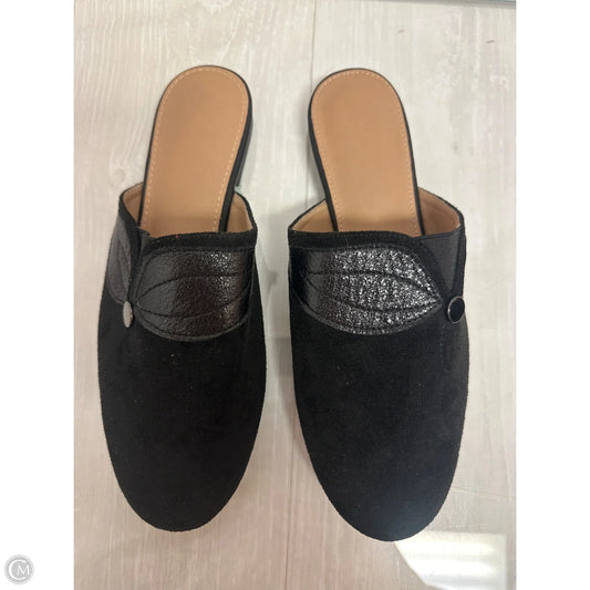 Shoes Flats By Clothes Mentor In Black, Size: 10.5