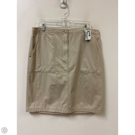 Skirt Midi By Classic Elements In Tan, Size: L