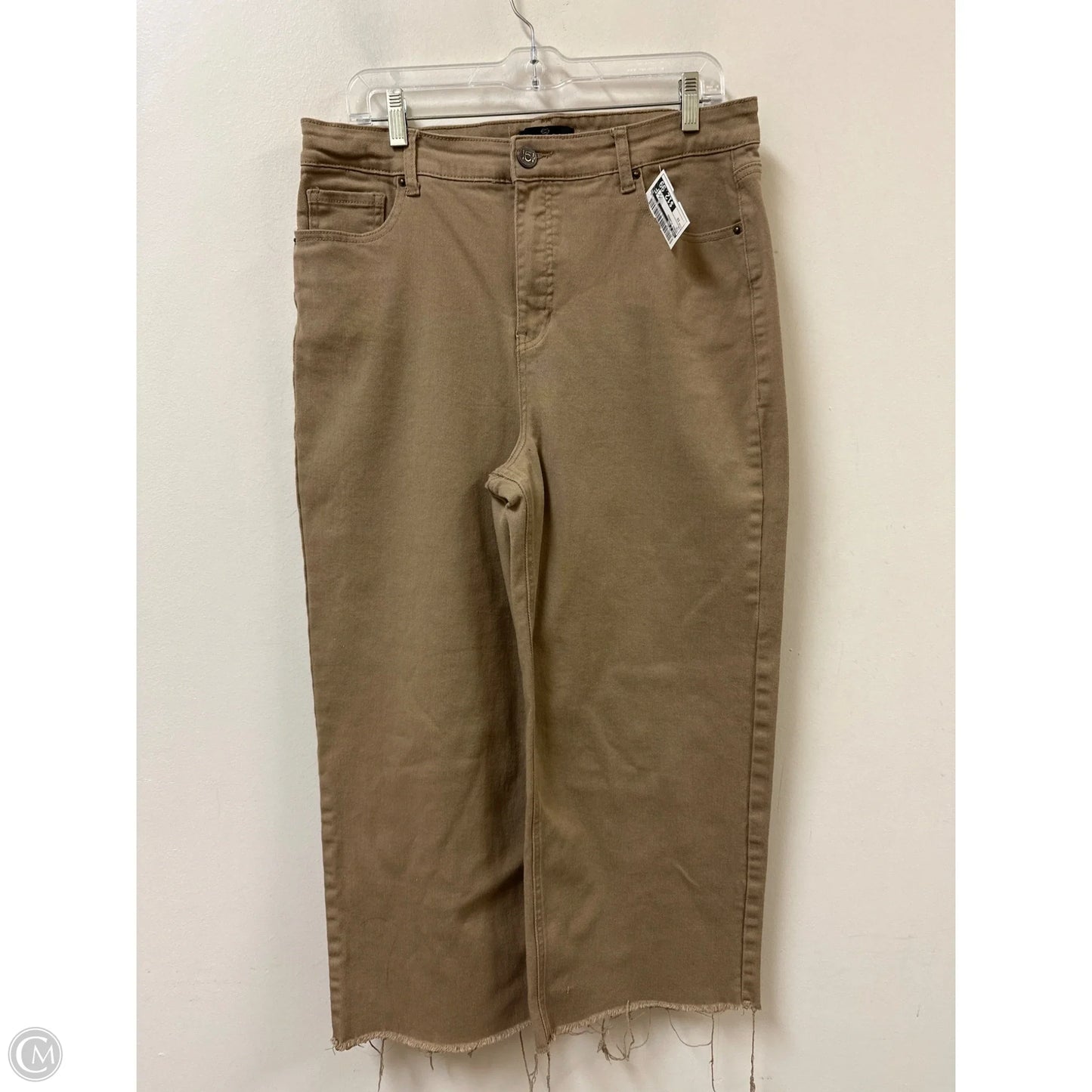 Jeans Flared By One 5 One In Tan, Size: 12
