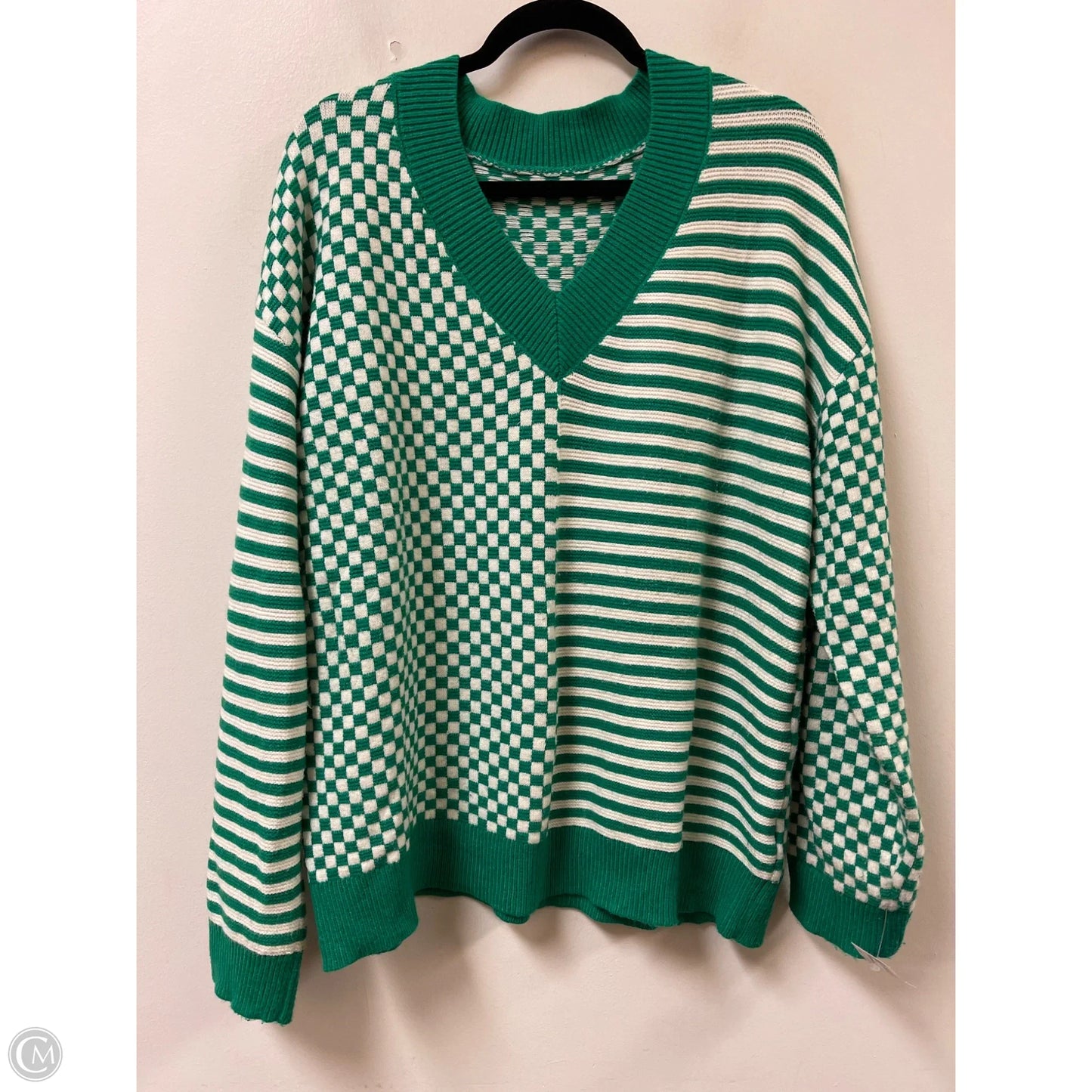 Sweater By Clothes Mentor In Green, Size: Xl