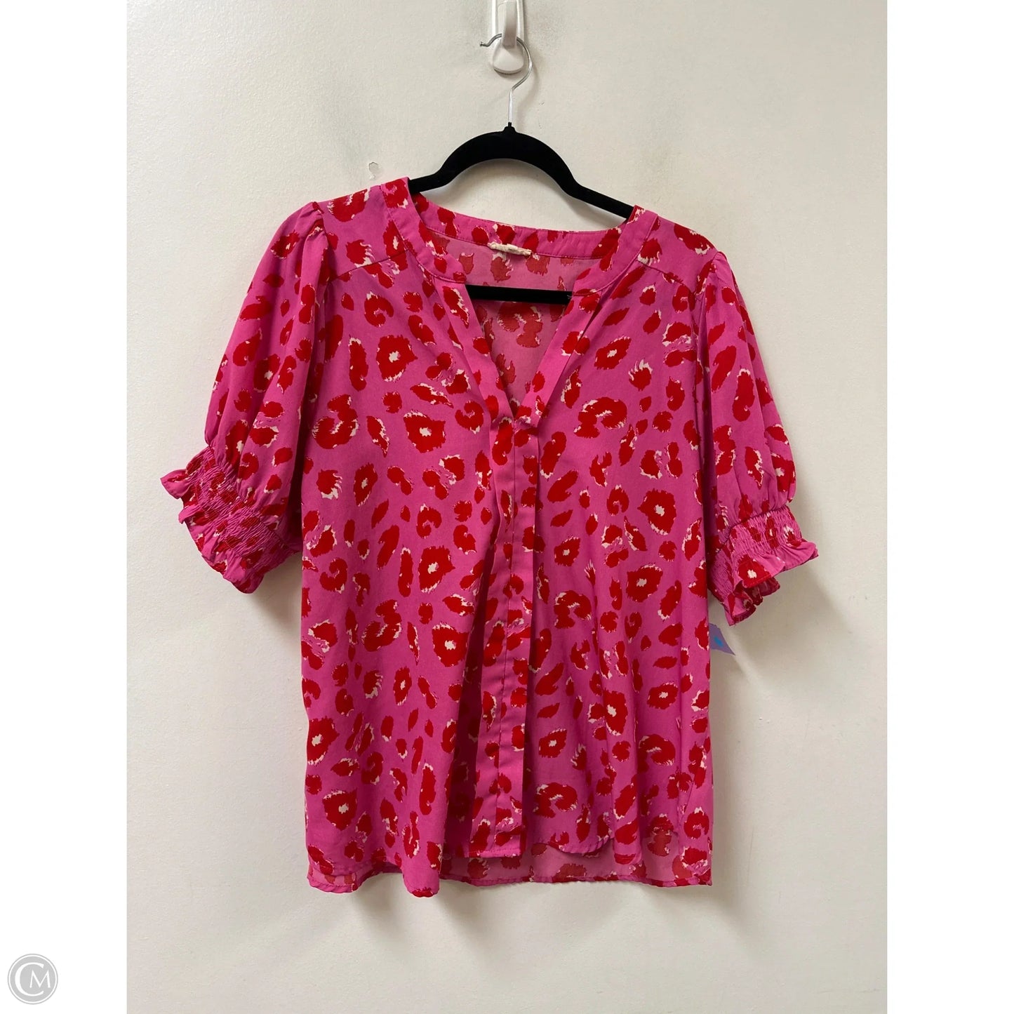 Top Short Sleeve By Jodifl In Pink, Size: L