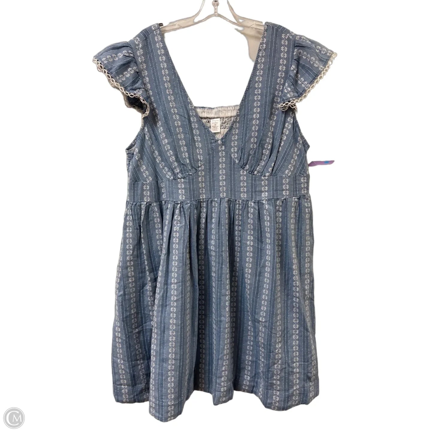 Dress Casual Midi By Clothes Mentor In Blue, Size: 1x
