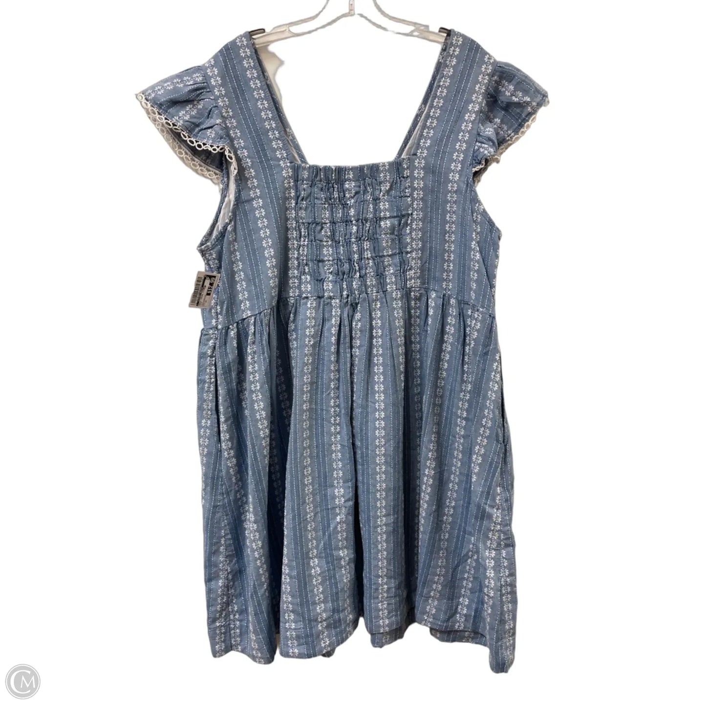 Dress Casual Midi By Clothes Mentor In Blue, Size: 1x