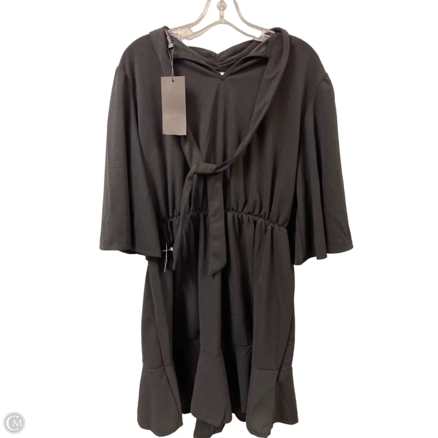 Dress Casual Midi By Clothes Mentor In Black, Size: 2x