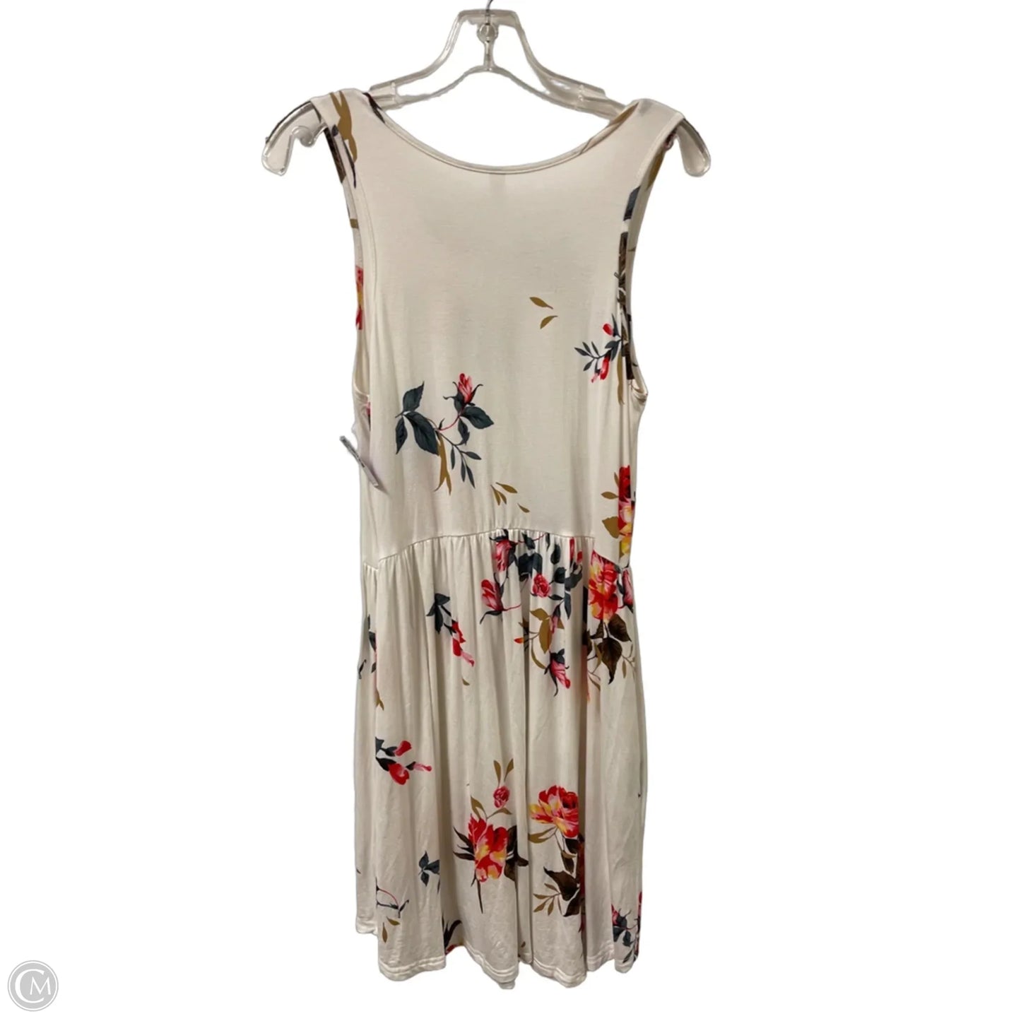 Dress Casual Midi By Clothes Mentor In White, Size: L