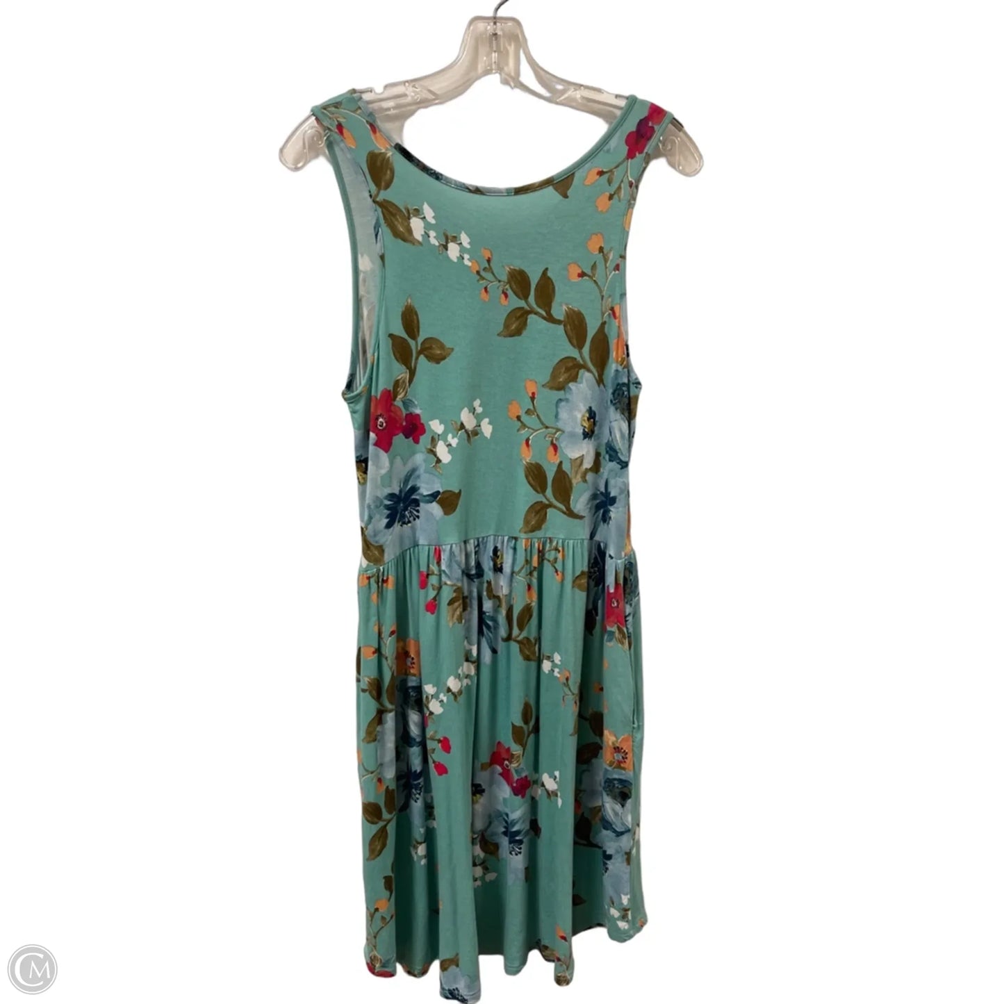 Dress Casual Midi By Clothes Mentor In Green, Size: L