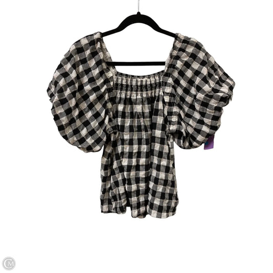 Top Short Sleeve By Entro In Black & White, Size: S