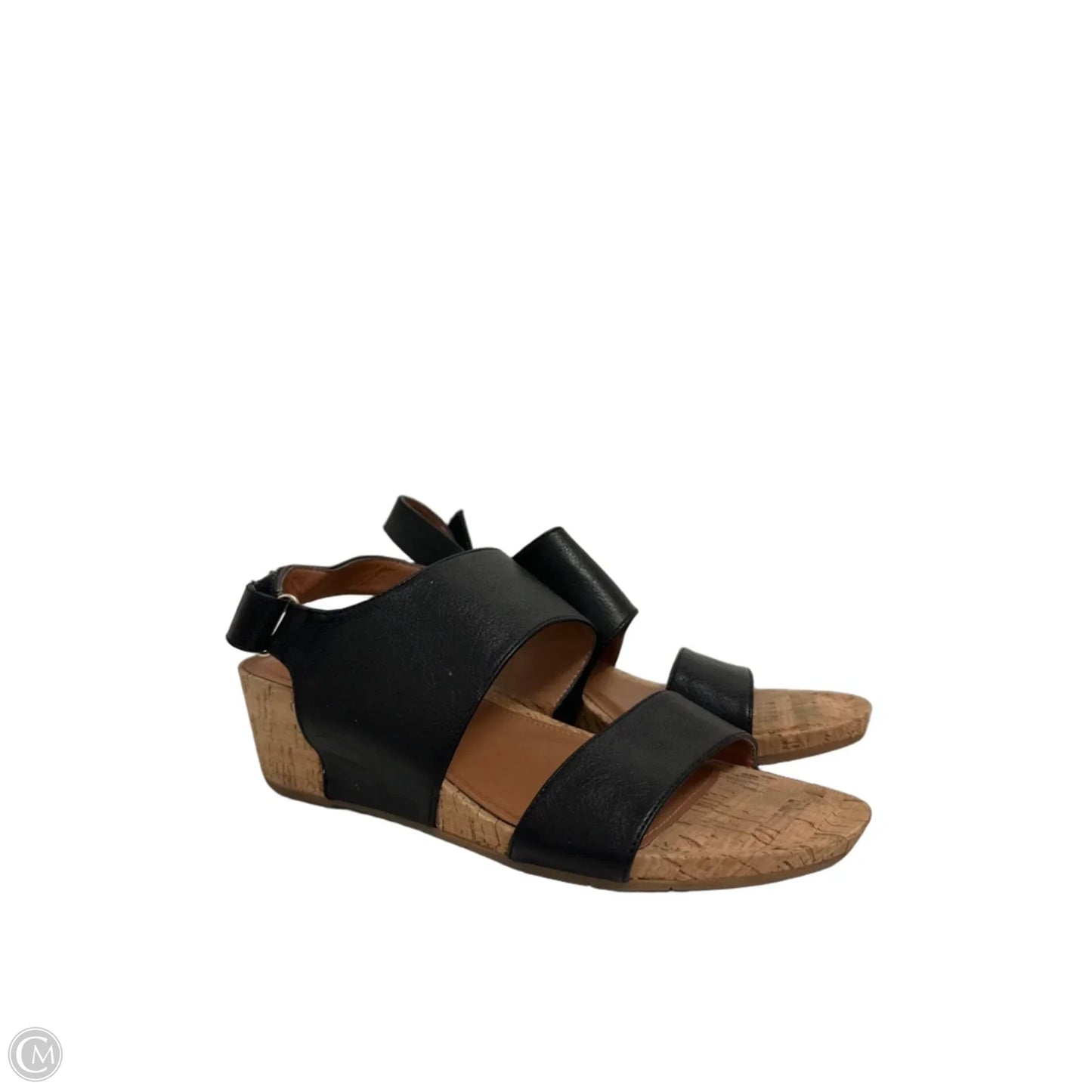 Shoes Heels Wedge By Sofft In Black, Size: 9.5