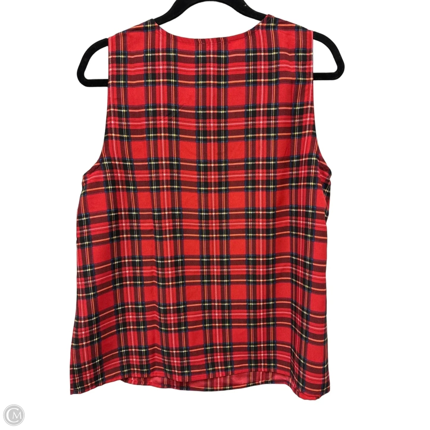 Top Sleeveless By J. Crew In Red, Size: M
