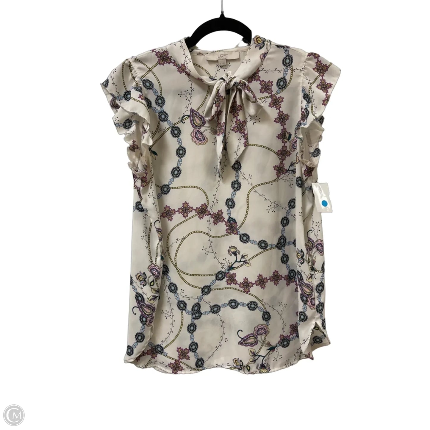 Top Sleeveless By Oggi In Floral Print, Size: M