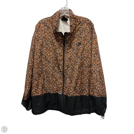 Athletic Jacket By Nike In Animal Print, Size: 3x